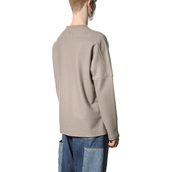 カシミヤ混ニットフラノ クルーネックドルマンL/S
