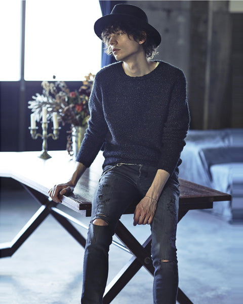 CUPRO COTTON x DAMAGE SKINNY LEG