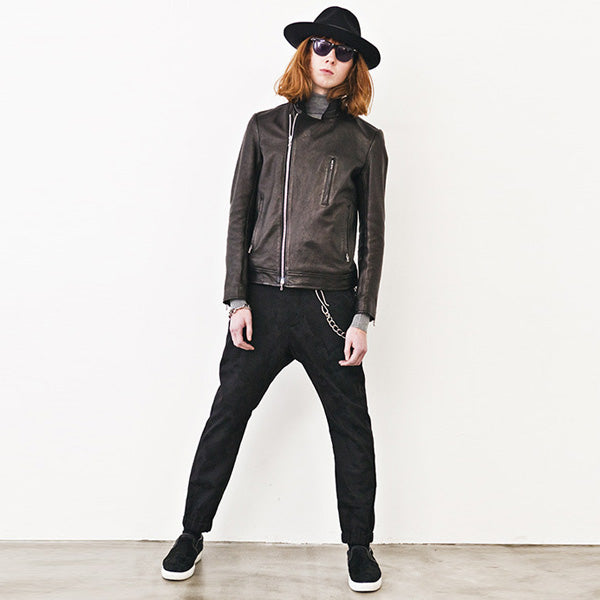 C/Wカモフラージュストレッチサテン ジョガーパンツ