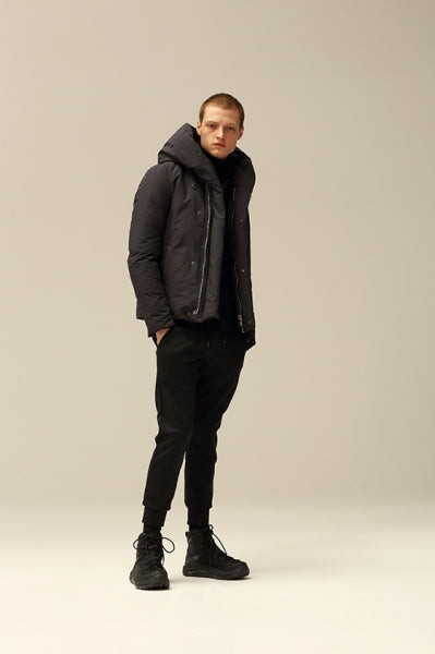 Pe/Nyピーチスキン フーデッドダウンジャケット