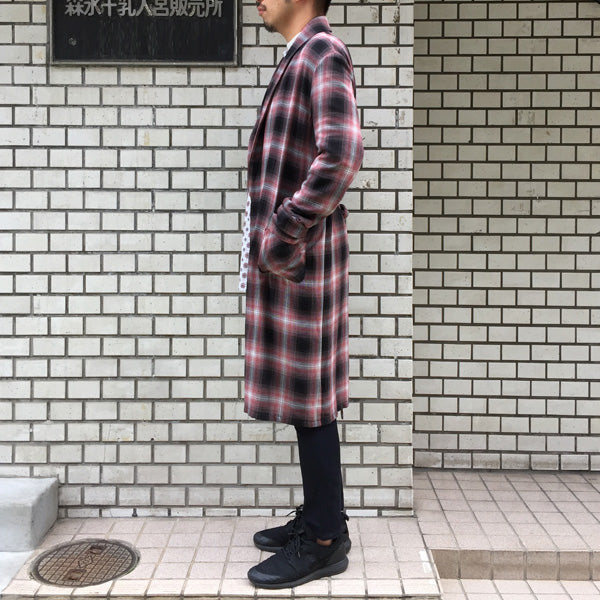 MODAL OMBRE CHECK GOWN