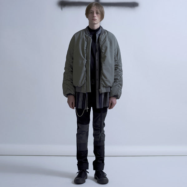 STRETCH DENIM COMBINATION (BLACK)