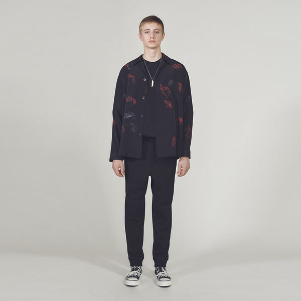 DECHINE PAJAMA SHIRT INKJET ROSE PHOTO