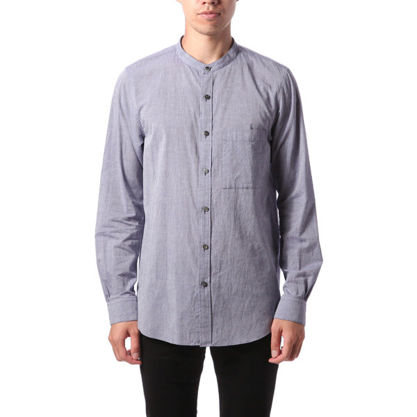 Co/Liシャンブレーローン バンドカラーシャツ