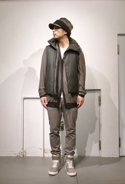 プレーティングハイゲージニット カーディガン