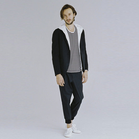 シャークスキン リブパンツ