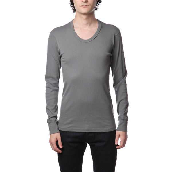 シルキーフライス Uネック L/S