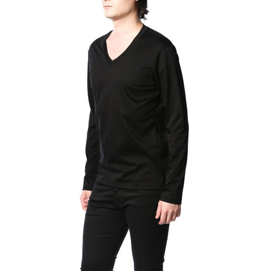 ハイゲージスムース Vネック長袖