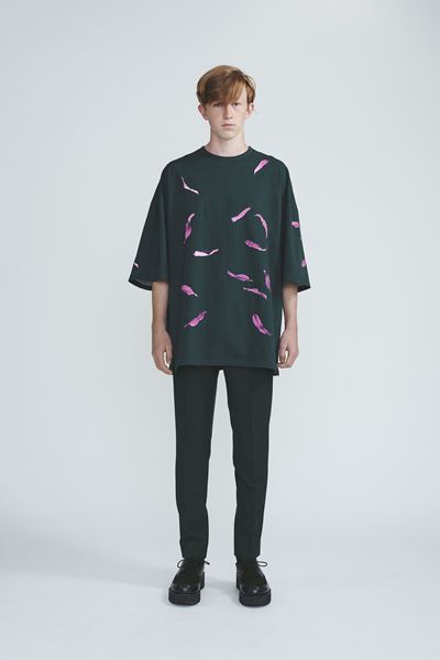 SUPER BIG T-SHIRT INKJET (FALLEN LEAVES)