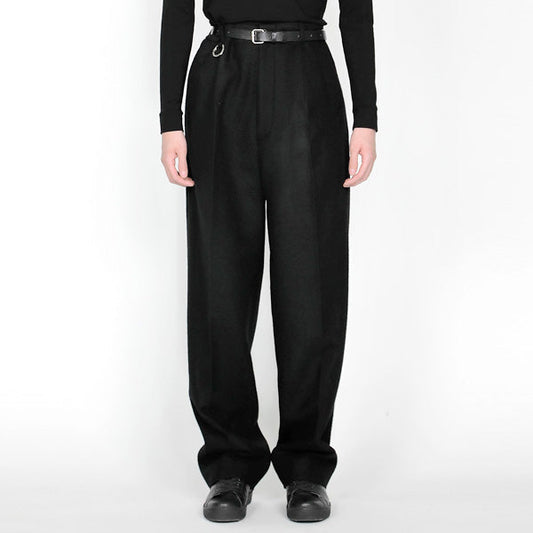 KAPOOR / Wide Tapered Pants Wool Jersey