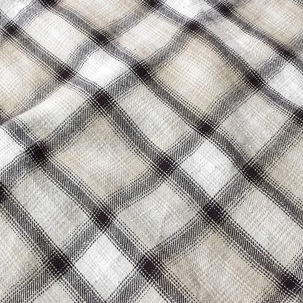 V.Nep Check Flannel Open Collar SH