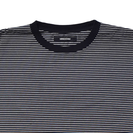 Micro Border Loose Crewneck T-SH