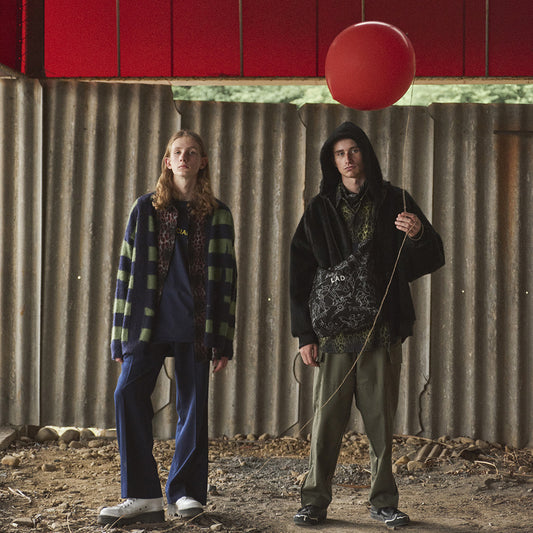 MODAL TWILL ONBRE CHECK LEOPARD PT BIG SHIRT