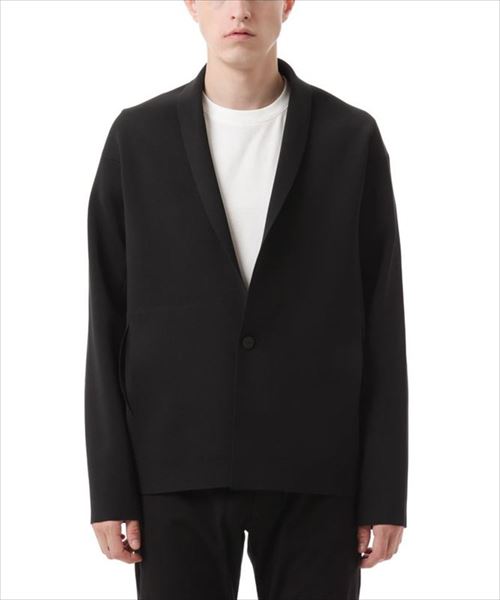 PE KNIT SHAWL COLLAR JACKET