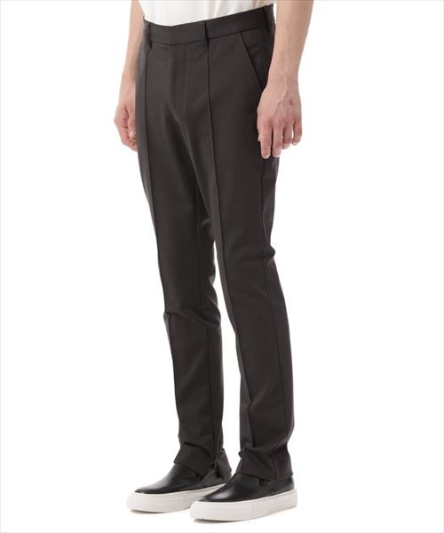 COMPRESSED COTTON CENTER CREASE TIGHT FIT PANTS