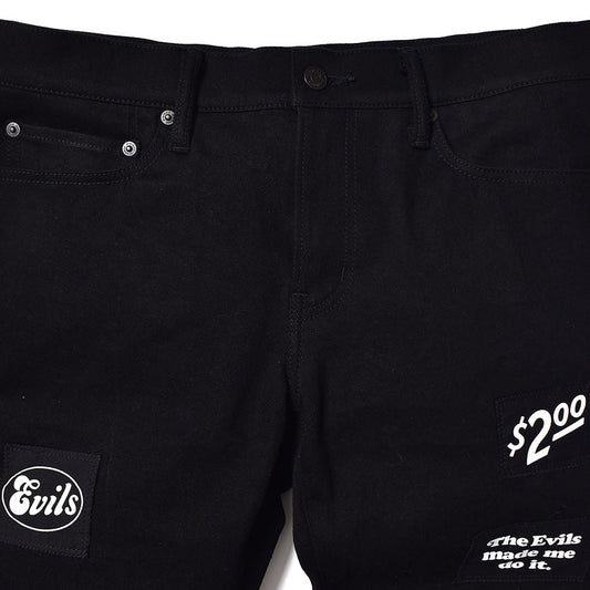 HYSTERIC GLAMOURxMINEDENIM F.Black STR 5pocket OWS