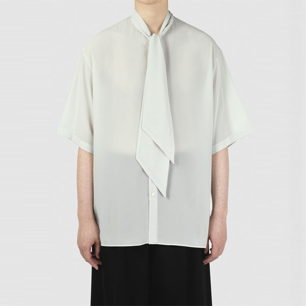 LAD MUSICIAN-DECHINE BOW COLLAR S/S SHIRT