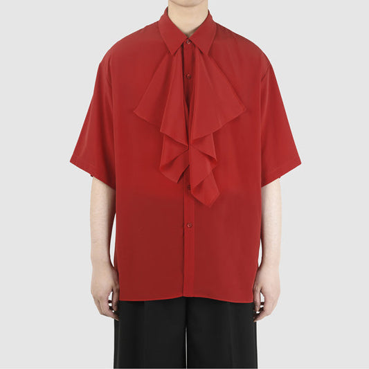 DECHINE FRILL S/S SHIRT