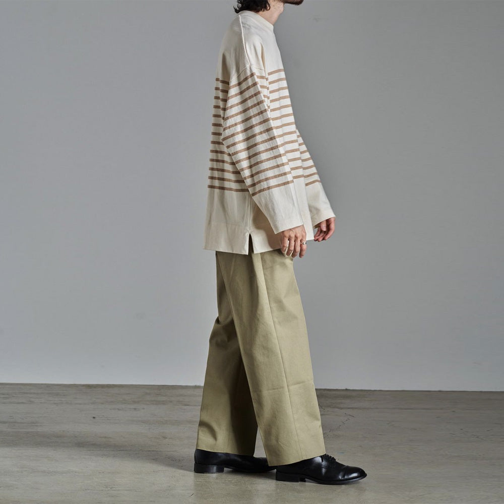 BOX Tee LONG SLEEVES ORGANIC COTTON BORDER