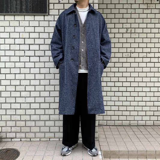 HYPER BIG SILK DENIM SINGLE RAGLAN 4PK FLAP COAT