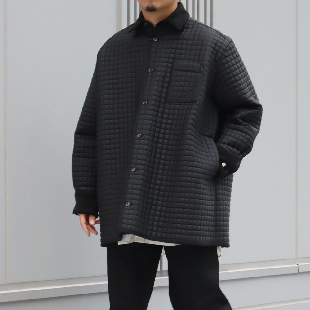 Oversized Quilt Shirt Jacket