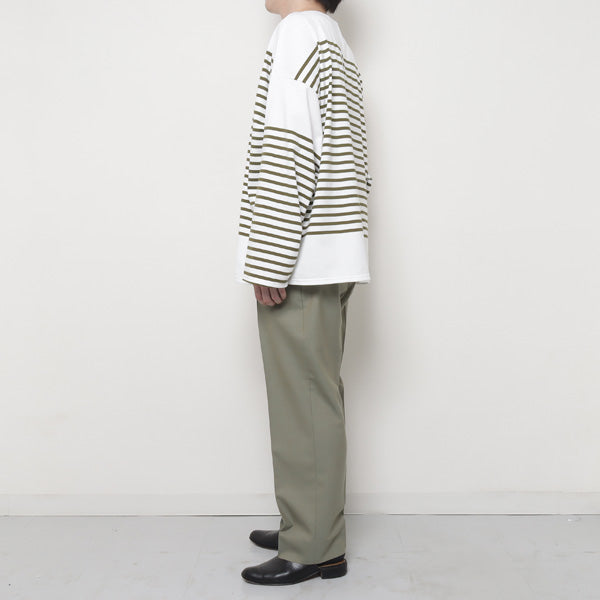 BASQUE SHIRT ORGANIC COTTON PANEL BORDER