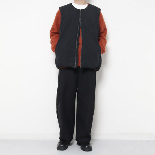 NY TAFFETA COLLARLESS DOWN VEST