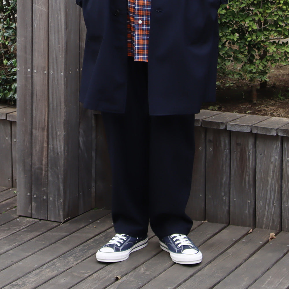 COCOON FIT EASY PANTS WOOL VINTAGE GABARDINE