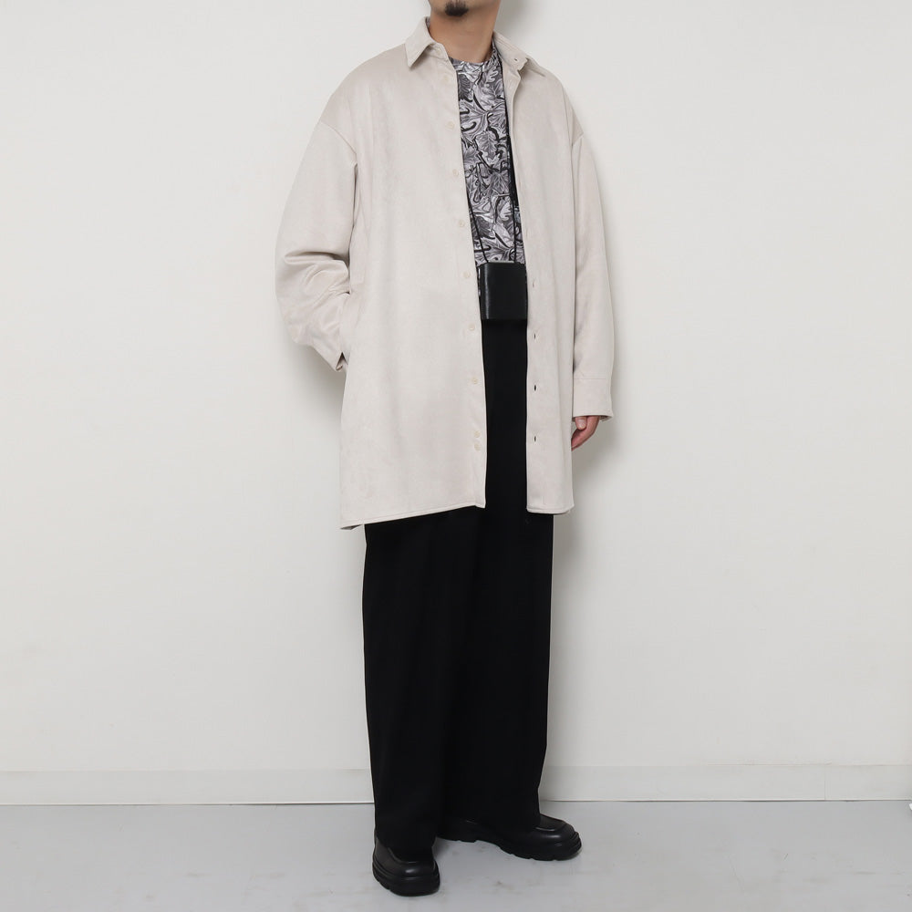 WO GABARDINE TWO PLEATS WIDE TROUSERS