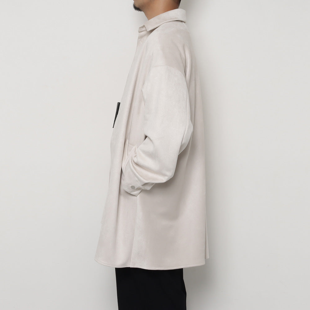 Oversized Shirt Cardboard Suede