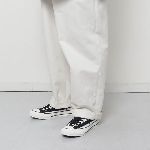 SIDE ADJUST TROUSERS ORGANIC COTTON DRILL