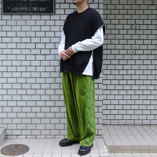 T/C VELOUR 2TUCK PANTS