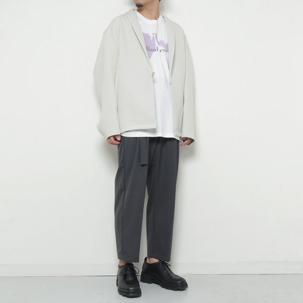 PE TRIPLE CLOTH SHAWL COLLAR JACKET