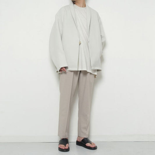 PE TRIPLE CLOTH SHAWL COLLAR JACKET