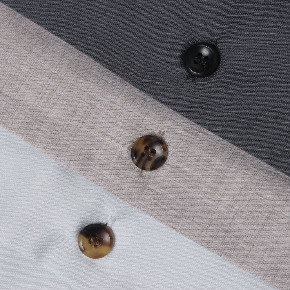 PE/LI POPLIN OPEN COLLAR S/S SHIRT