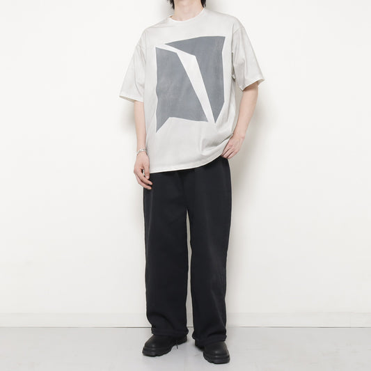 C/PE PLATING JERSEY PRINTED OVERSIZED S/S T-SHIRT