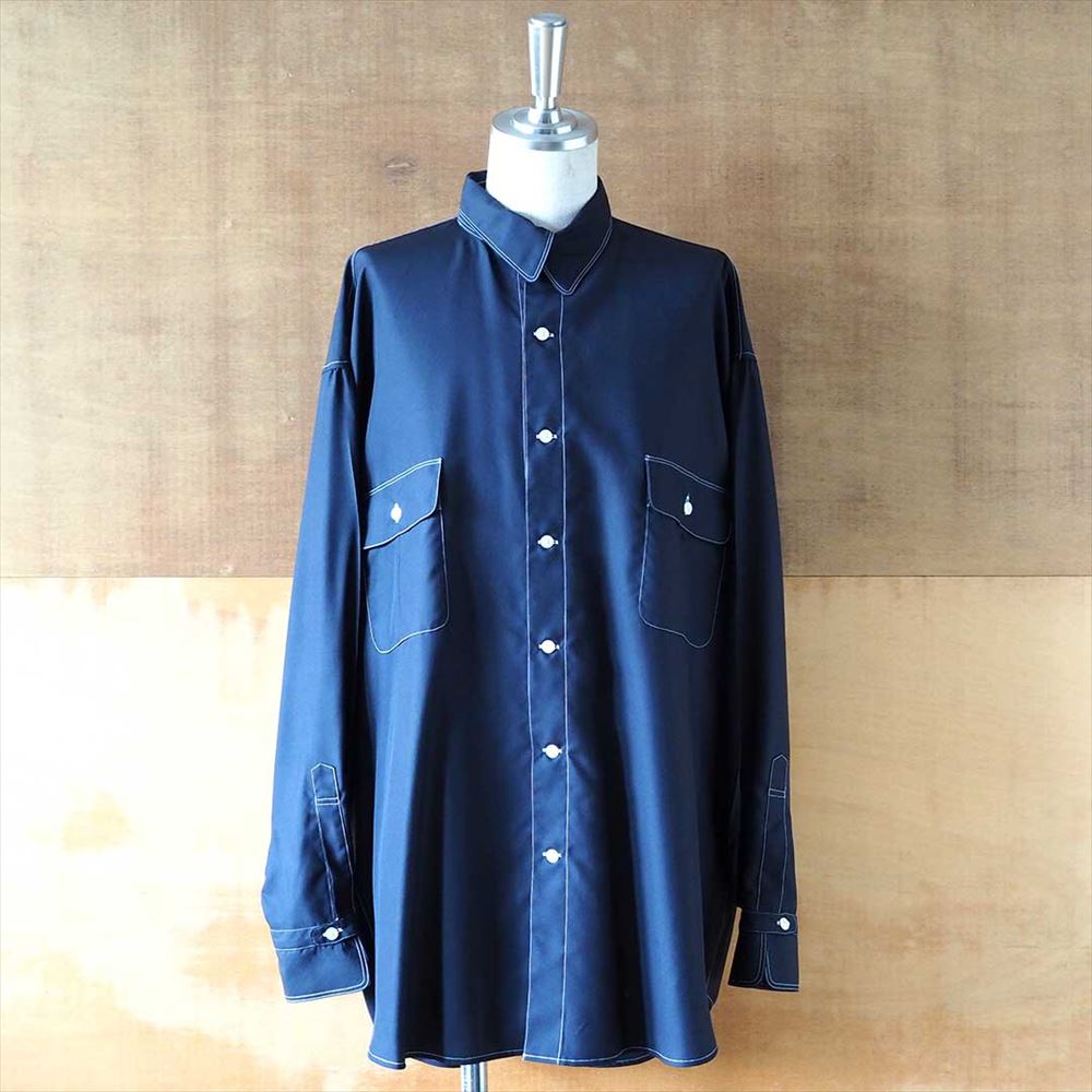 HYPER BIG HI-COUNT SILK GATHER SHIRT