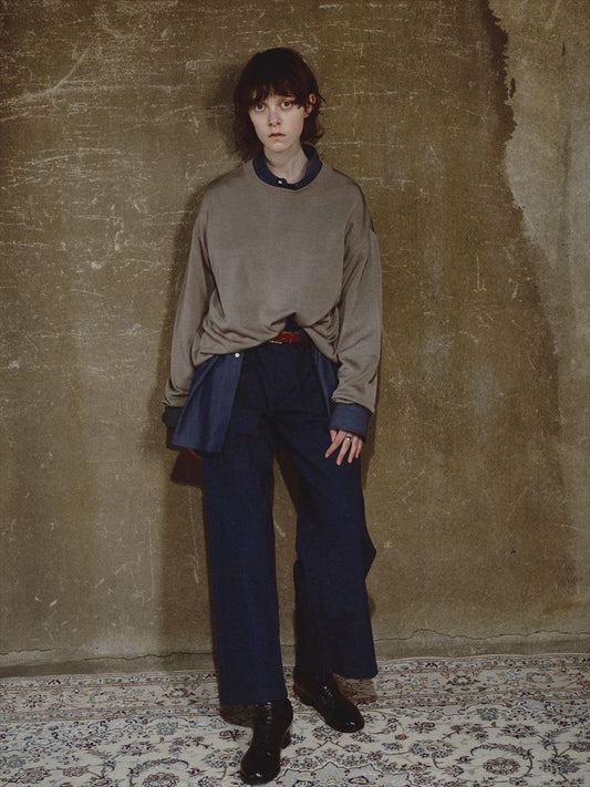 90S FIT UK LIGHT DENIM BUTTON DOWN SHIRT