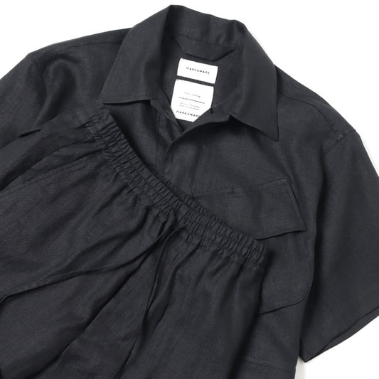 MARKAWARE-FLAT FLONT EASY PANTS HEMP