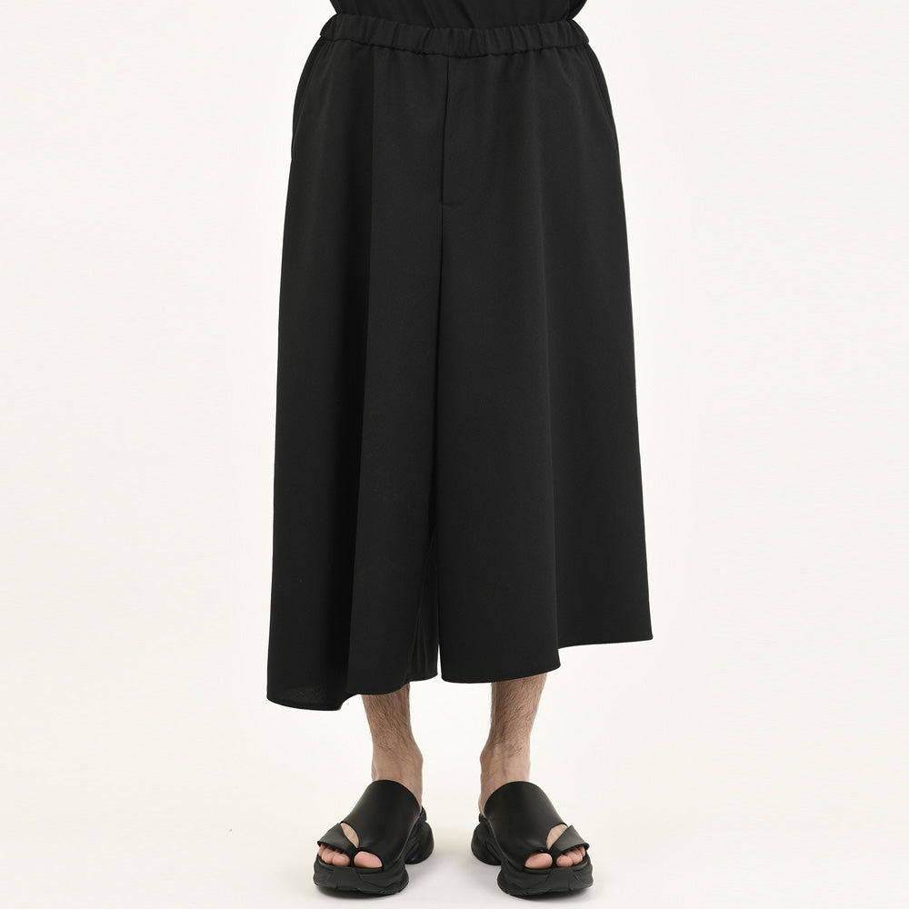 POLYESTER TROPICAL ASYMMETRY PANTS