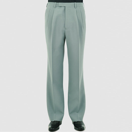 LAD MUSICIAN - POLYESTER TROPICAL 2TUCK SLIM FLARE SLACKS