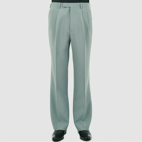 LAD MUSICIAN - POLYESTER TROPICAL 2TUCK SLIM FLARE SLACKS