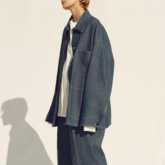 HYPER BIG 10oz BLUE SHUTTLE DENIM 13STARS US MILITARY COVER ALL