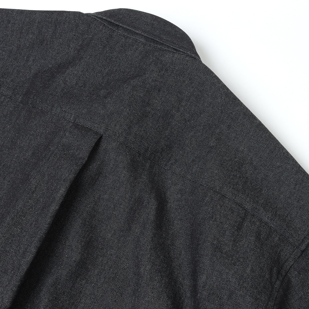 90s FIT UK BLACK DENIM BUTTON DOWN SHIRT