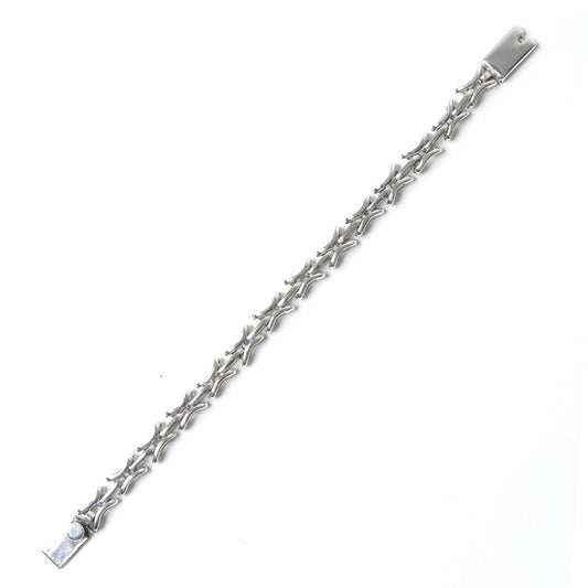 TAXCO SILVER CRASP BRACELET (curve)