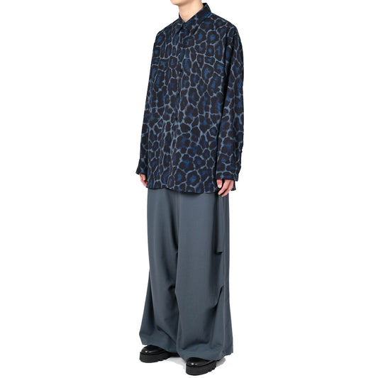 SUPIN LAWN BIG SHIRT INKJET (LEOPARD)