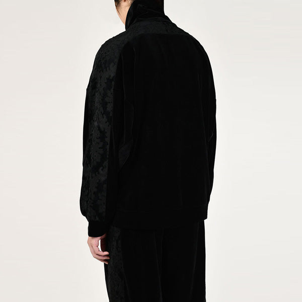 T/C VELOUR HIGH NECK PULLOVER