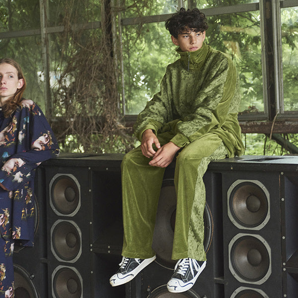 T/C VELOUR 2TUCK PANTS