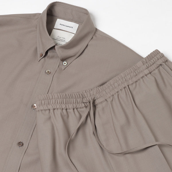 POLO COLLAR TENT SHIRT SUPER120s WOOL TROPICAL