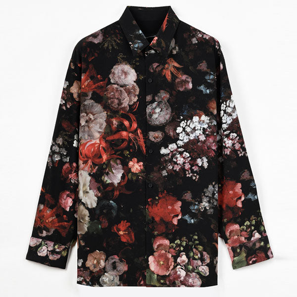DECHINE BIG SHIRT INKJET (FLOWER)